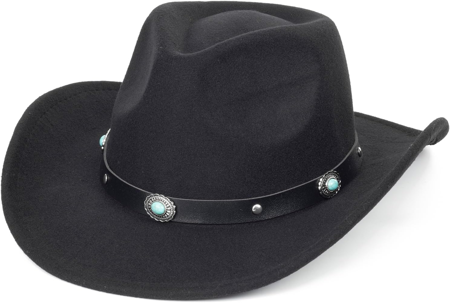 Western Cowboy Hut Damen Herren - Klassischer Fedora Mit Diamantband