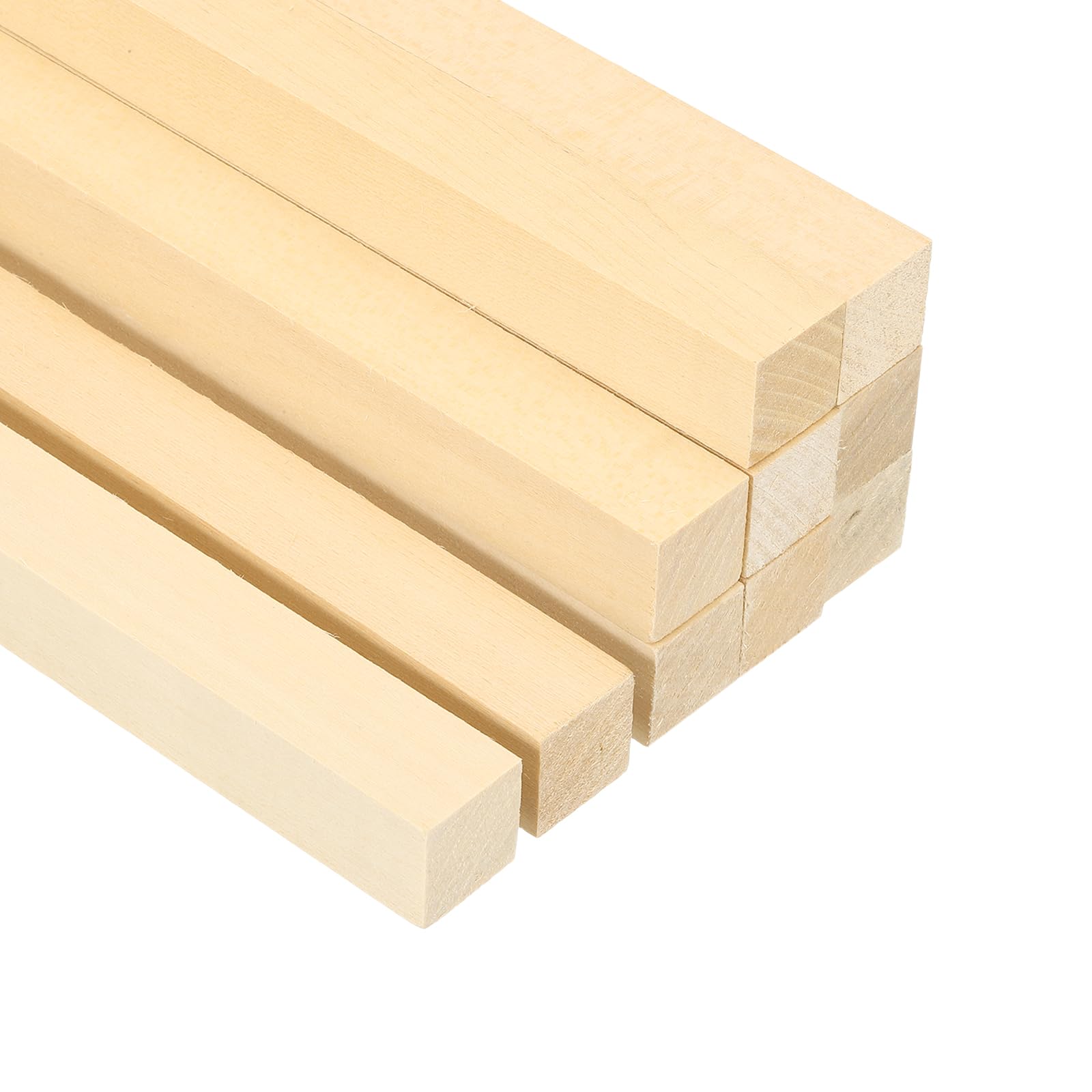 PATIKIL 13/16 Inch Dowel Rods Wood Sticks, 10 Pcs 7.8 Inch Long Square Wooden Dowels Unfinished Hardwood Sticks for Craft DIY Supplies