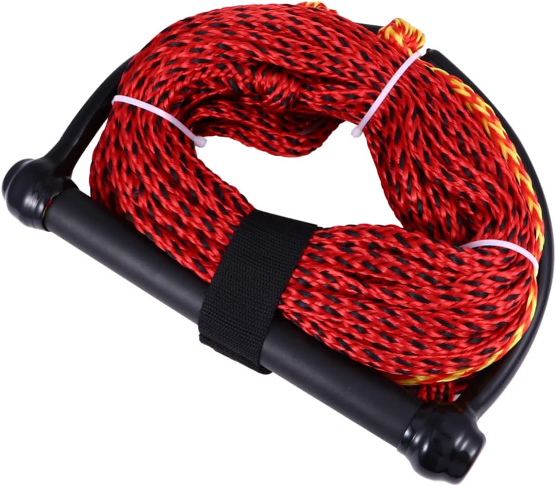 Black Handle Watersports Tow Rope for Boating High Strength UV Resistant Wakeboard and Kneeboard Rope with Strong Grip for Water Skiing and Tubing Random Color