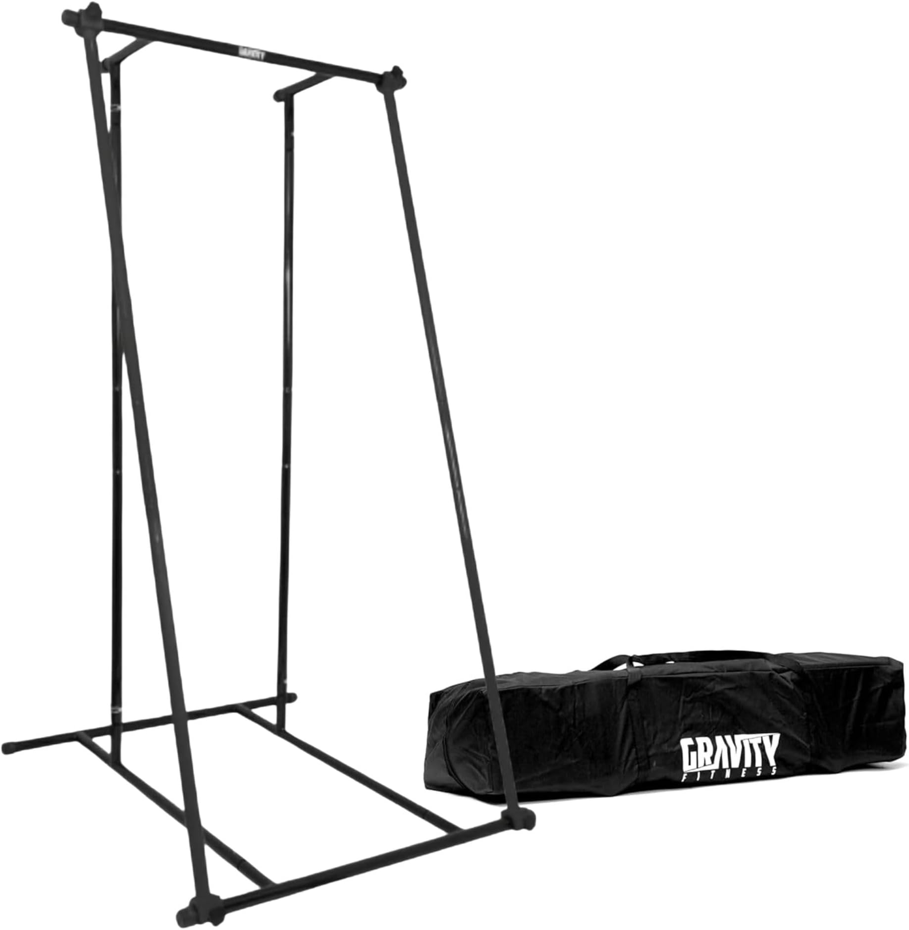 Gravity Fitness Pull-Up Bar - Portable Pull-Up Rack Home Gym Equipment, Calisthenics, & Bodyweight Training - Adjustable Pull-Up Rack & Dip Station
