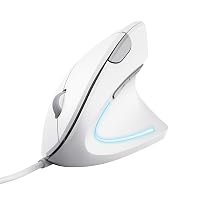 Trust Verto Mouse Verticale Cablato, Mouse Ergonomico con Filo