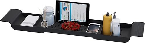 Expandable Bathtub Tray - Caddy for Tablet, Book & Wine