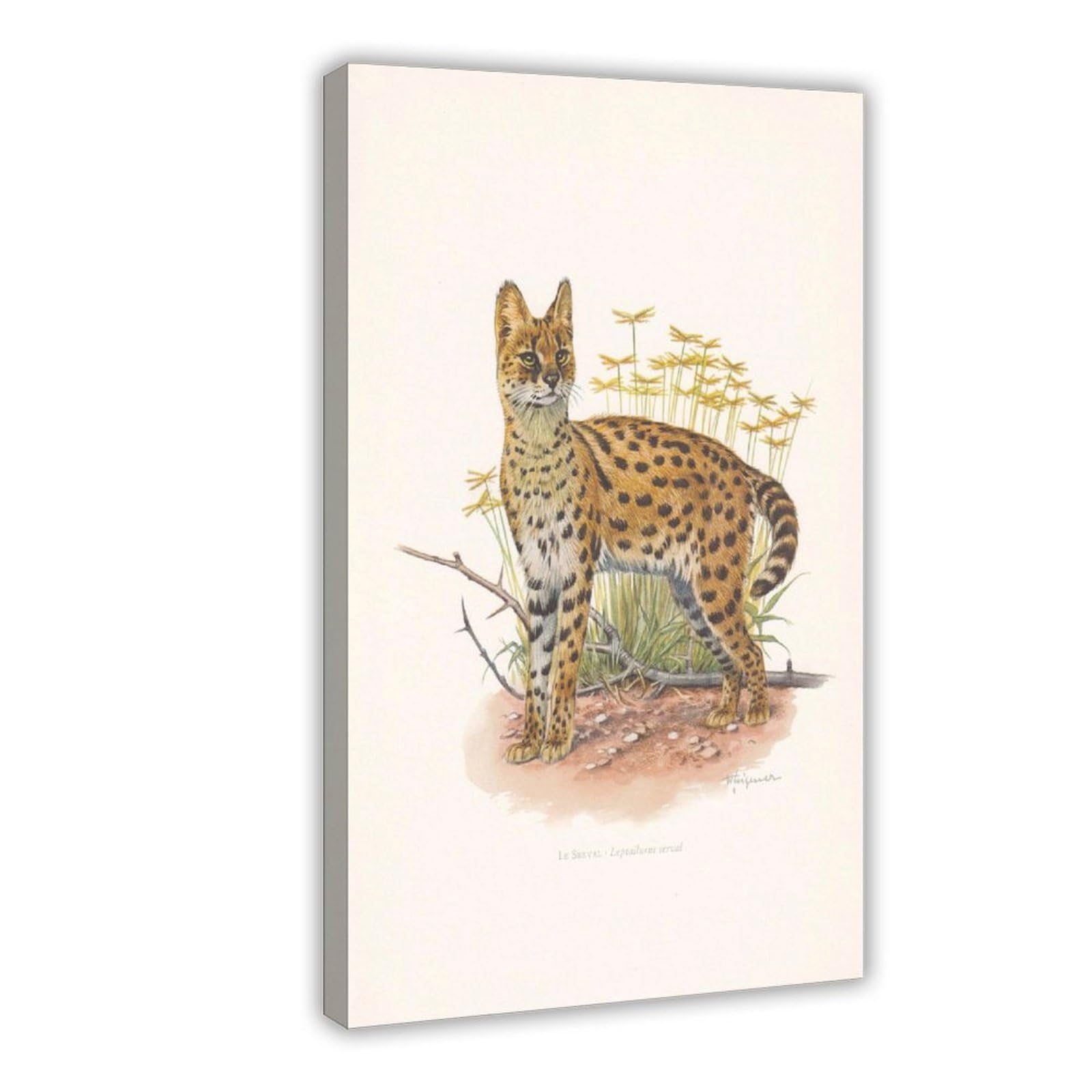 MRYCQ SERVAL Poster Canvas Poster for Bedroom Decor Gift
