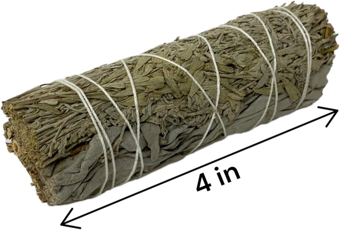 NESSASTORES - White Sage & Blue Sage 4 inch Smudge Stick Bundles for Cleansing and Meditation. #JC-218 (12 pcs)