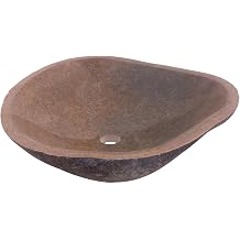 Miseno MNOTC Natural Stone 17" Specialty Vessel Bathroom Sink - Natural Cobblestone