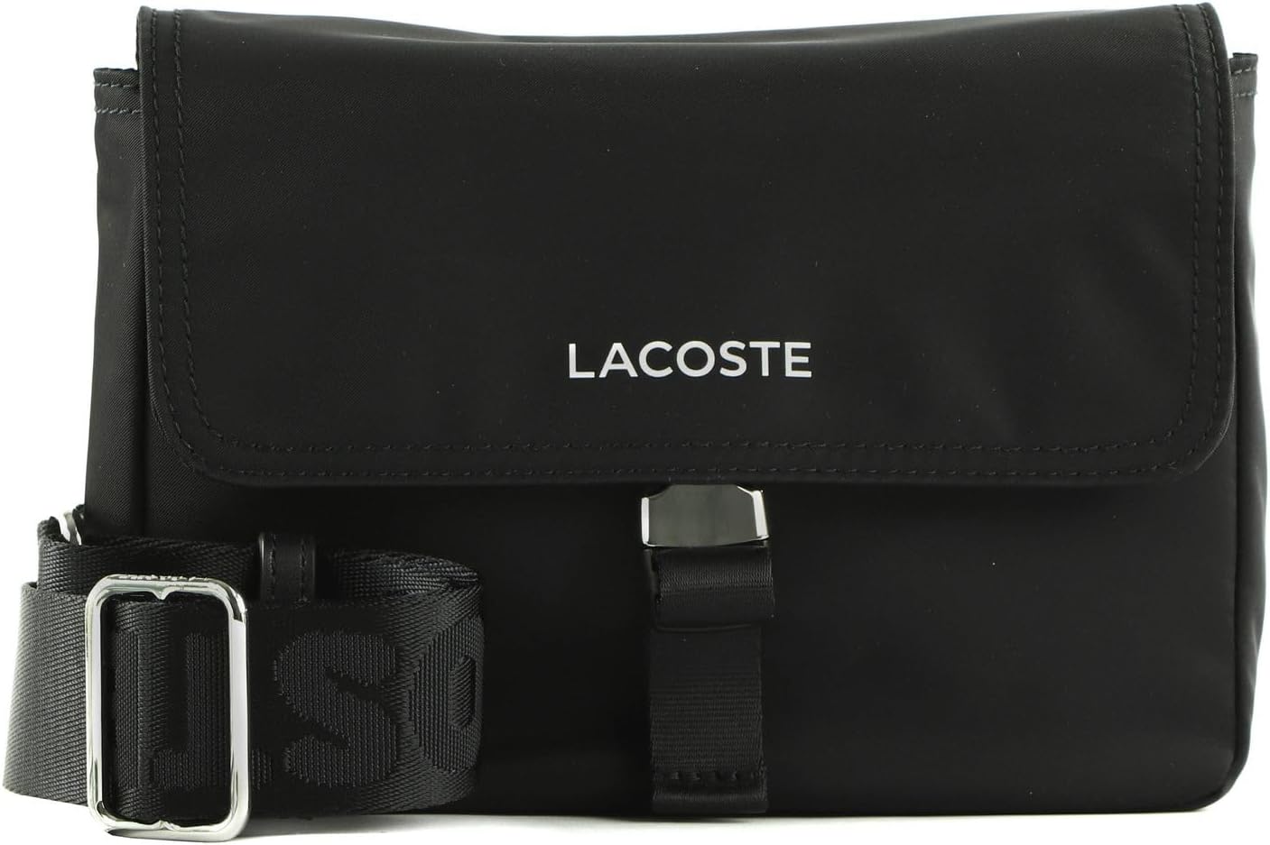 LACOSTE ブラック バッグ Amazon | [ラコステ] [公式] アクティブナイロン フラップトップ
