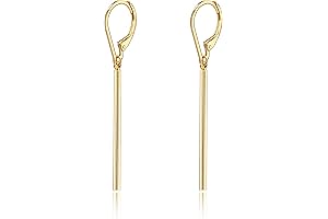 18K Gold Plated Leverback Dangle Earrings: Elevate Your Style