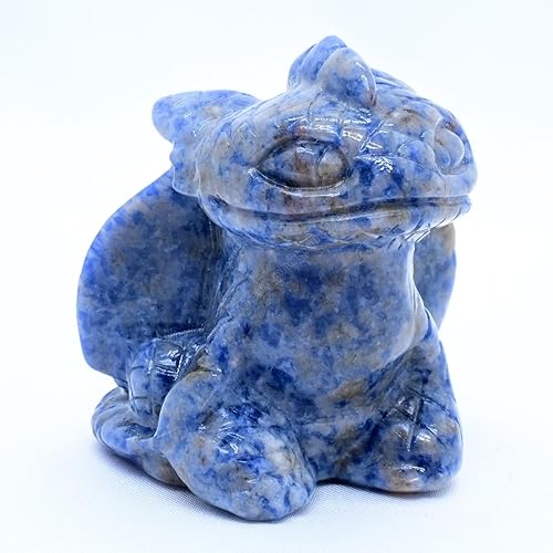 Miniatura 4 de Anlingem Estatua de Figura de Cráneo de Dragón Sin Dientes de 2 Pulgadas, Estatua de Escultura de Animal de Cristales y Piedras Curativas Reiki