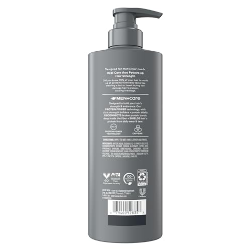 Dove Men+Care Shampoo 1 ct Hydration Fuel to Seal Moisture & Smooth Hair, with Caffeine, 18 FL OZ — view 2
