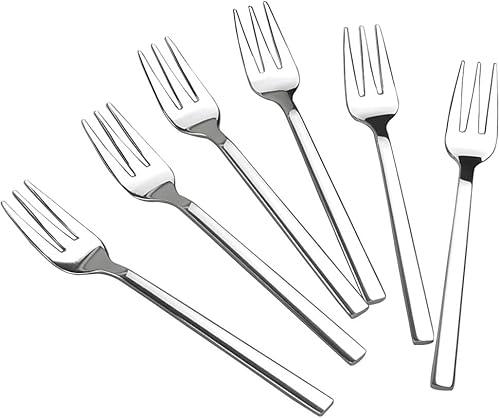 Doryh Tenedores de aperitivo de degustación de acero inoxidable, 6.1 pulgadas, 12 piezas