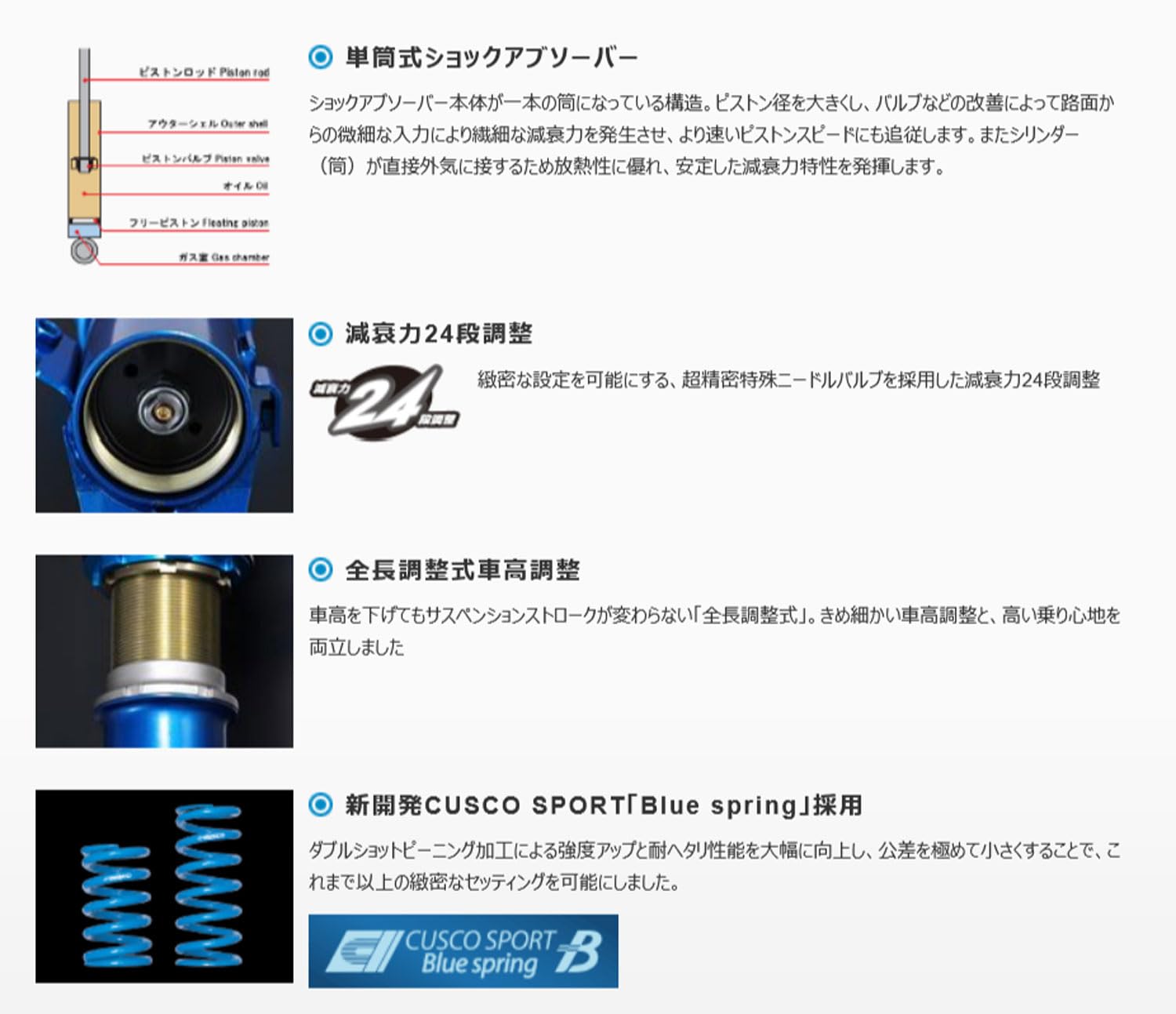 Amazon | クスコ ( CUSCO ) 車高調【 SPORT R 】トヨタ ヴィッツ NCP91