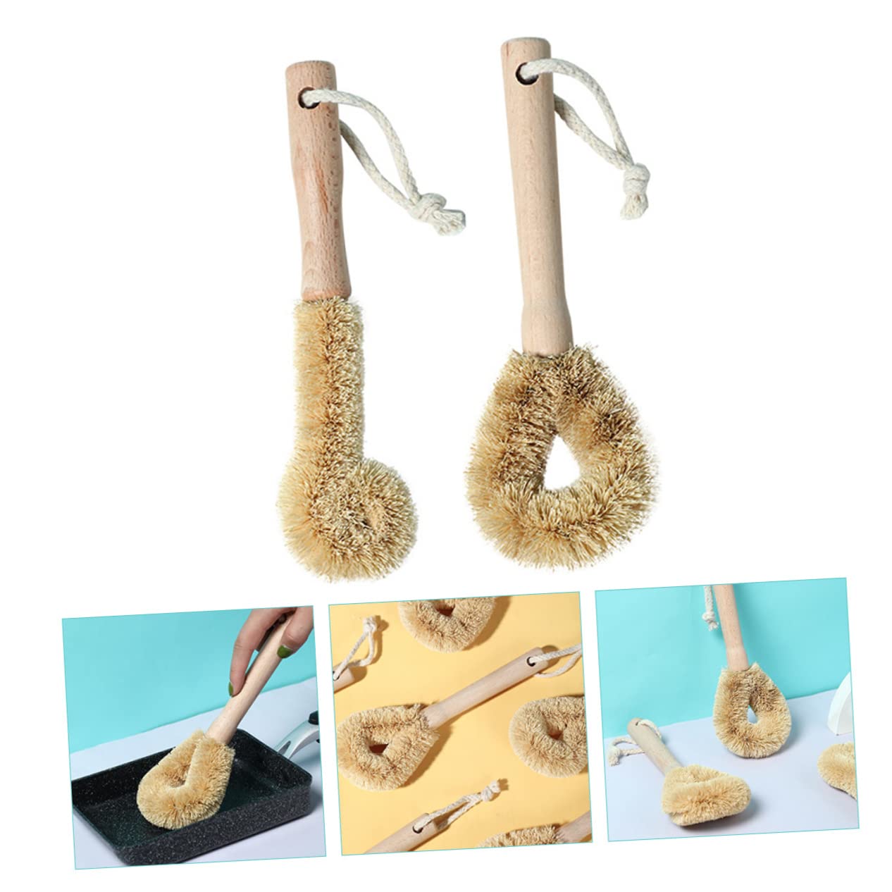Mobestech 6piezas Cepillos De Limpieza para Platos y Botellas Cepillo Raspador para Sartenes Accesorios De Cocina Eficaces para Fregar Sin Rayar