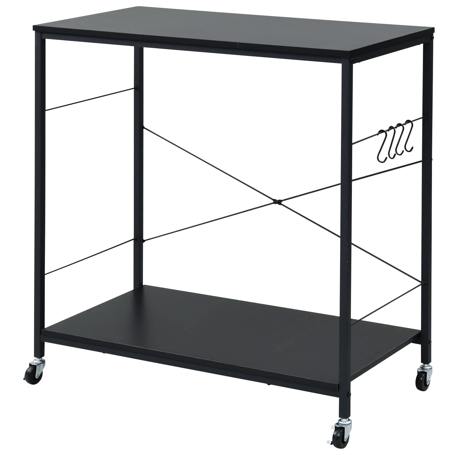 Amazon｜[山善] ゴミ箱上 キッチンワゴン キャスター付き 3分別用 PRW