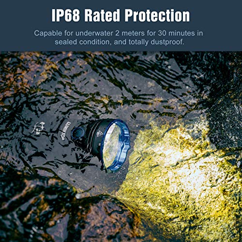 Lumintop Blf Gt3 Brightest Flashlight 18,000 Lumens, 3Pcs Cree Xhp70.2 Leds, Long Throw Up To 725 Meters Waterproof Powerfull Torch, Anduril Ui, With Tripod Socket(Cool White) #TOP5