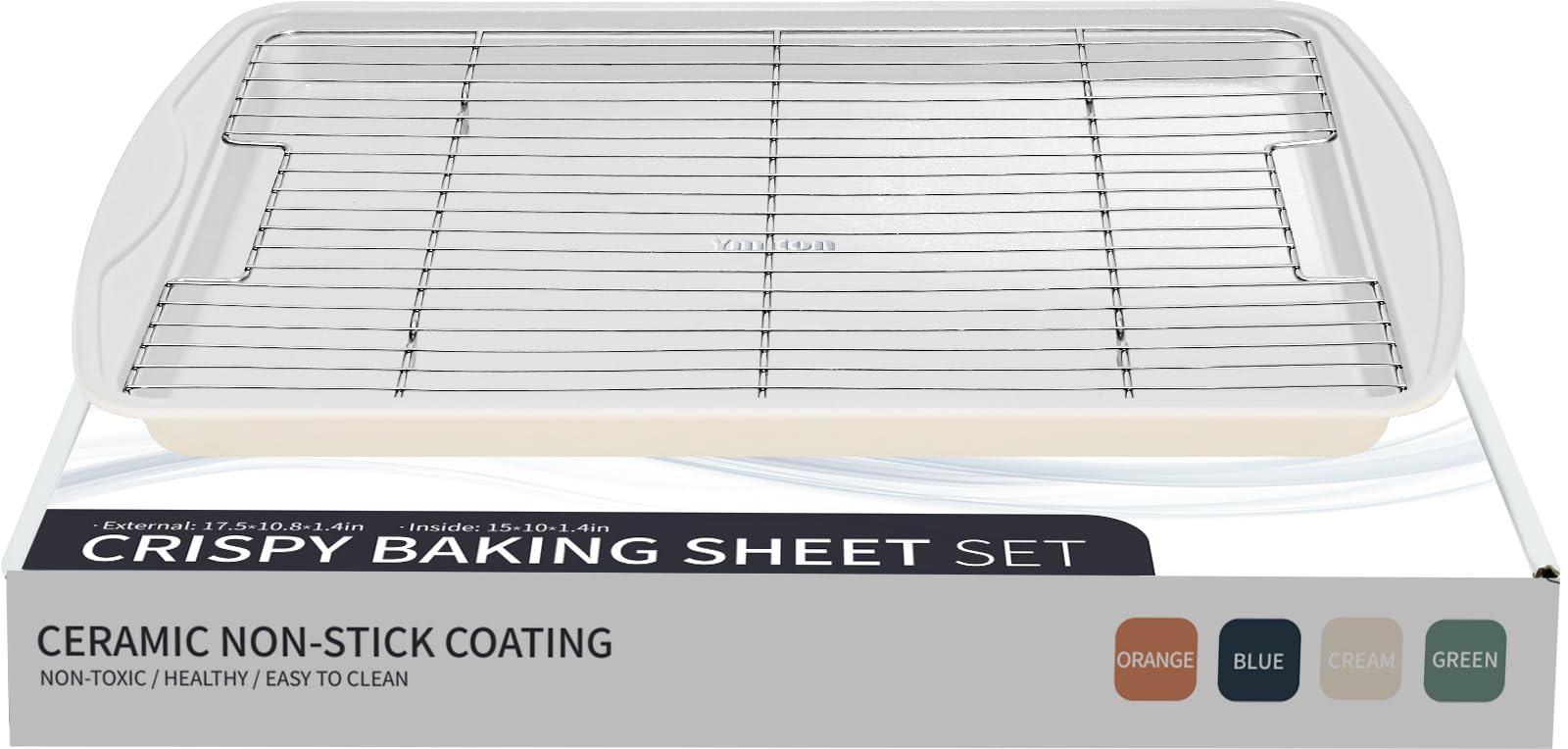 Nonstick Crisp Baking Tray With Wire Rack