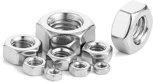 Miniatura 2 de RuoFeng Tuerca hexagonal de acero inoxidable, paquete de 50 (M12)