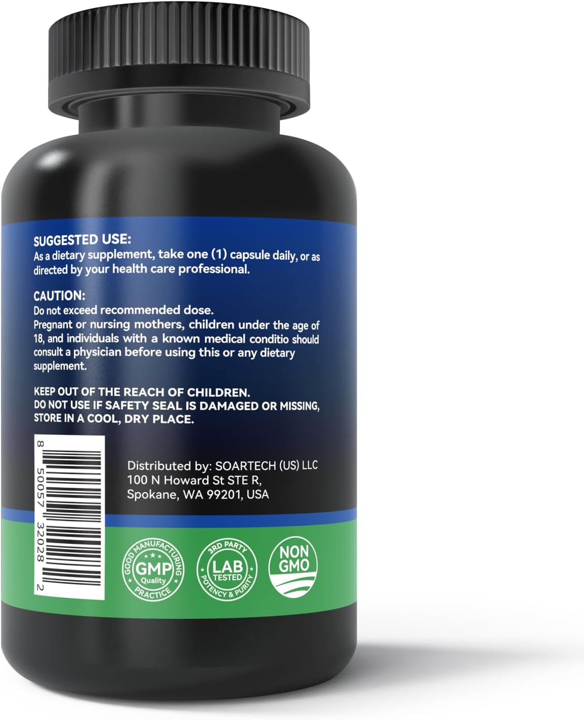 L Theanine 200mg, Magnesium, 5-HTP & Melatonin – All-in-1 L-Theanine Supplement for Stress Relief, Focus & Cognition, Sleep - 60 Capsules