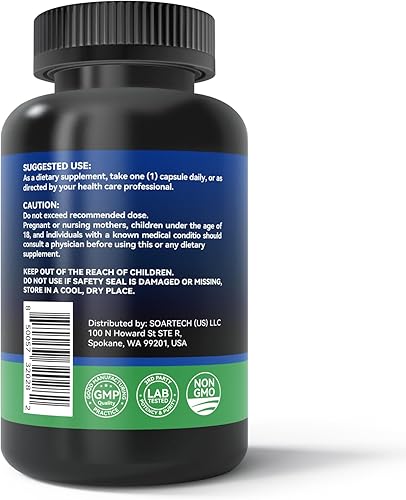 Miniatura 8 de L Teanina 200 mg, magnesio, 5-HTP y melatonina - Suplemento de L-teanina todo en 1 para aliviar el estrés, la concentración y la cognición, el sueño