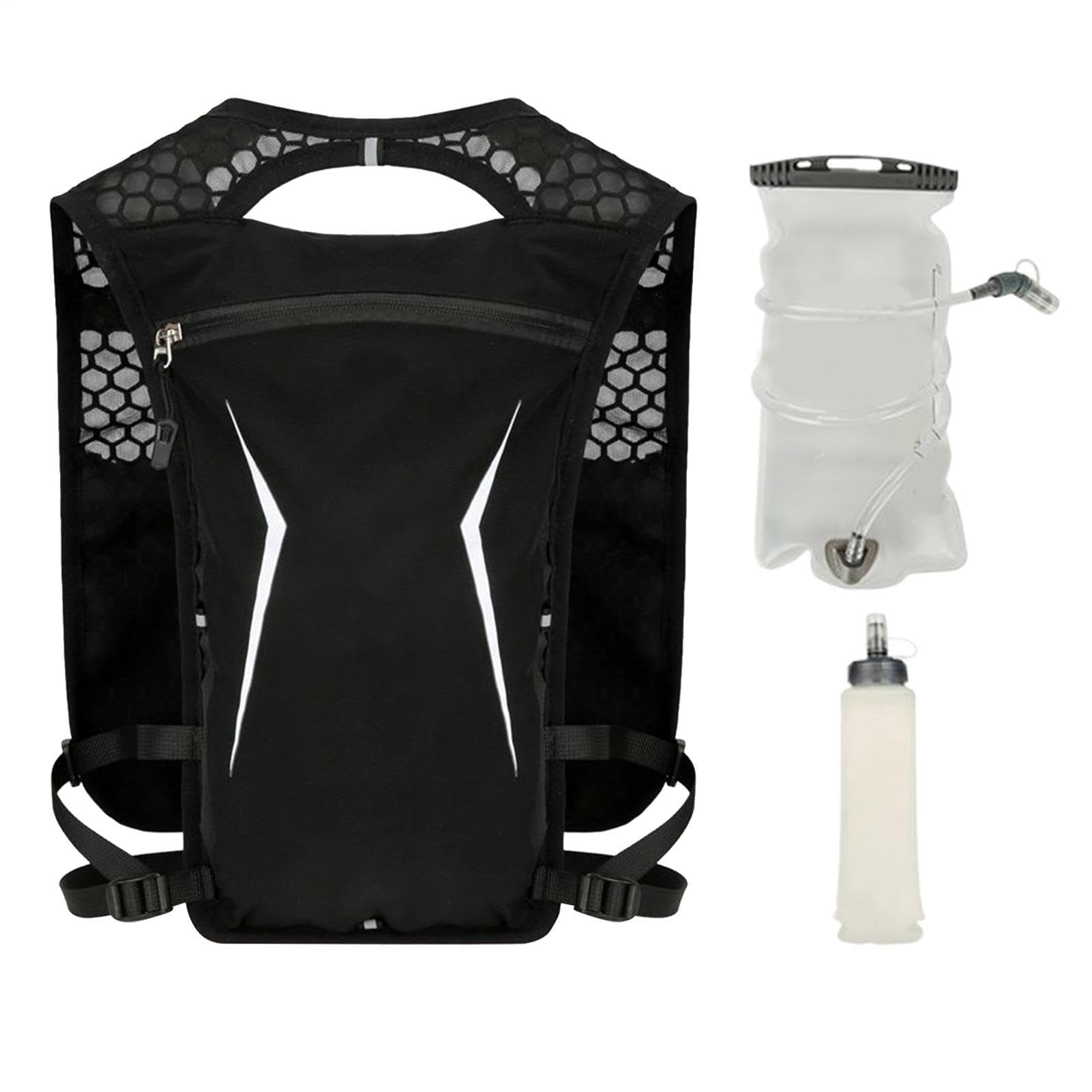 Zaino da corsa leggero, con tasca portabottiglie, ideale per sport, escursionismo, arrampicata, campeggio, viaggi e allenamento, accessori per uomini e donne