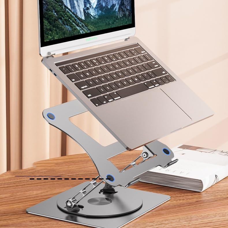 Amazon.co.jp: Lomicall 回転式 パソコンスタンド ノートパソコンスタンド pcスタンド : 360度 ノートPC台 回転式 卓上 机 つくえ 置き台 テーブル アルミ 合金製 ZOOM 会議 熱対策 冷却台 安定性抜群 エルゴノミクス机上台 人間工学 猫背/肩こり改善 aluminium パソコン ...