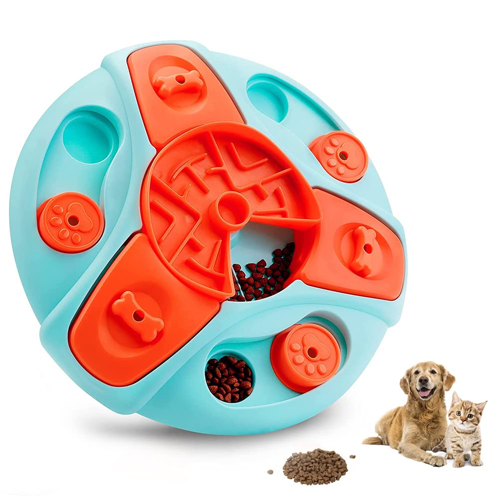 Dog Puzzle Toy Slow Feeder, Interactive Dog Toys for Training, Dog Treat Dispenser Toy, Dog Enrichment Toy for Boredom, Improving IQ, Stimulating Brain