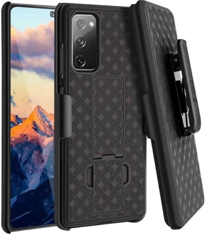Rome Tech Funda con clip para cinturón para Samsung Galaxy S20 FE 5G (no para Galaxy S20  FE Verizon) Funda delgada y resistente con soporte y clip