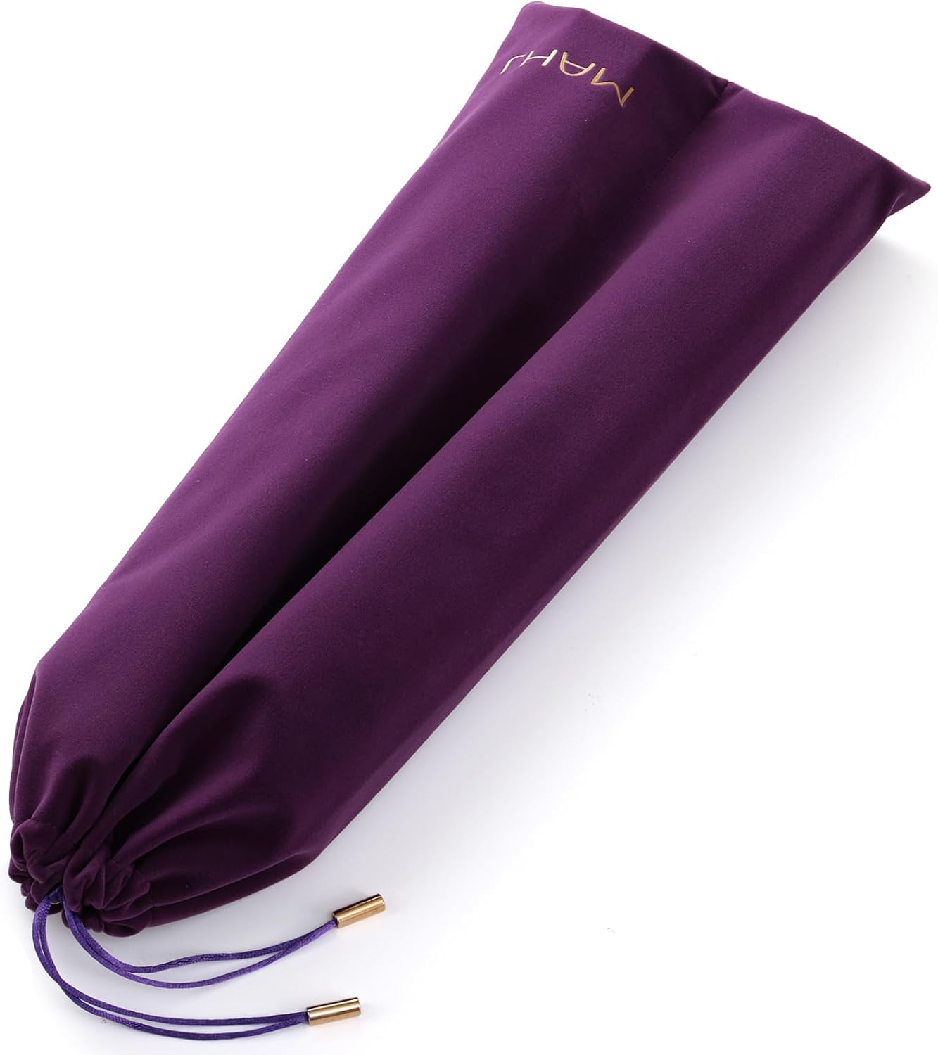Storage Bag for Mahjong Racks and Pushers, 2 Compartments Fits 4 Racks – Velvet Drawstring Pouch with Soft Sleeves, Mah Jongg Accessory Organizer (Purple)