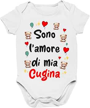 Body Neonato Divertente Con Scritte 'Mamma Papà Nonni' - Regalo Perfetto 0-24 Mesi - Foto 2