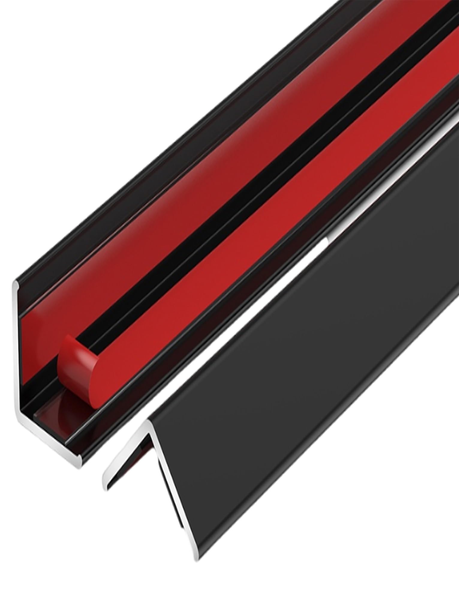 Pogrubiony narożnik ze stopu aluminium – łatwa w montażu osłona krawędzi ściany do użytku domowego i komercyjnego, 1 szt.(Black,180cm)