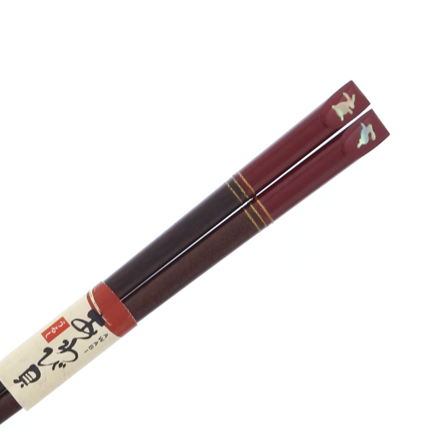 Amazon｜イシダ 日本製 箸 貝細工 アワビ 彩 うさぎ 木製 (天然木) 漆