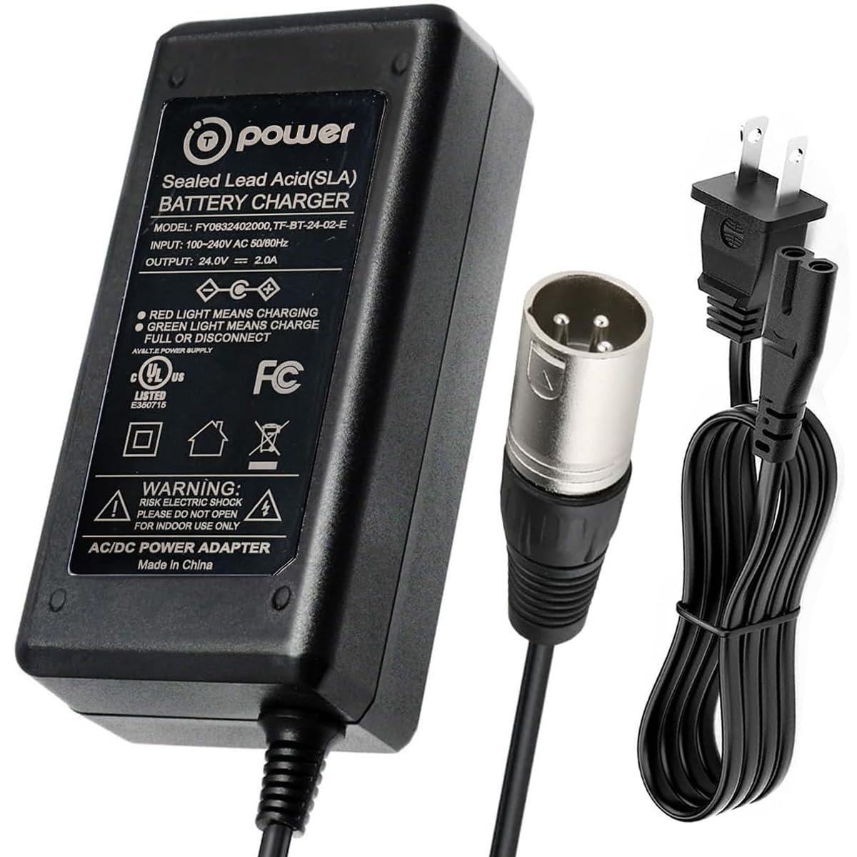 Amazon.com: T POWER 24V 2A GoGo Mobility Scooter Charger – Quick 3