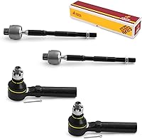 Vista 34 de Metrix Premium Chassis Parts - Kit de 4 piezas de extremos de barra de acoplamiento frontal exterior e interior compatible con Nissan Pathfinder