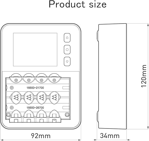 Miniatura 8 de LIMETA Cargador de batería inteligente R4 EVO para baterías recargables de litio de 1.5 V AA AAA Cargador rápido para 1.2V Ni-MHNi-Cd, Ni-Zn, 3.7V
