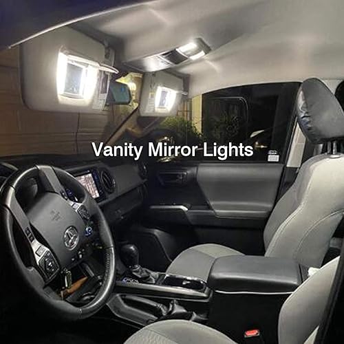 Miniatura 3 de iBrightstar Paquete de bombillas LED superbrillantes, accesorios para Toyota Tacoma 2005-2021, luces de cúpula de mapa interior + luces de espejo de