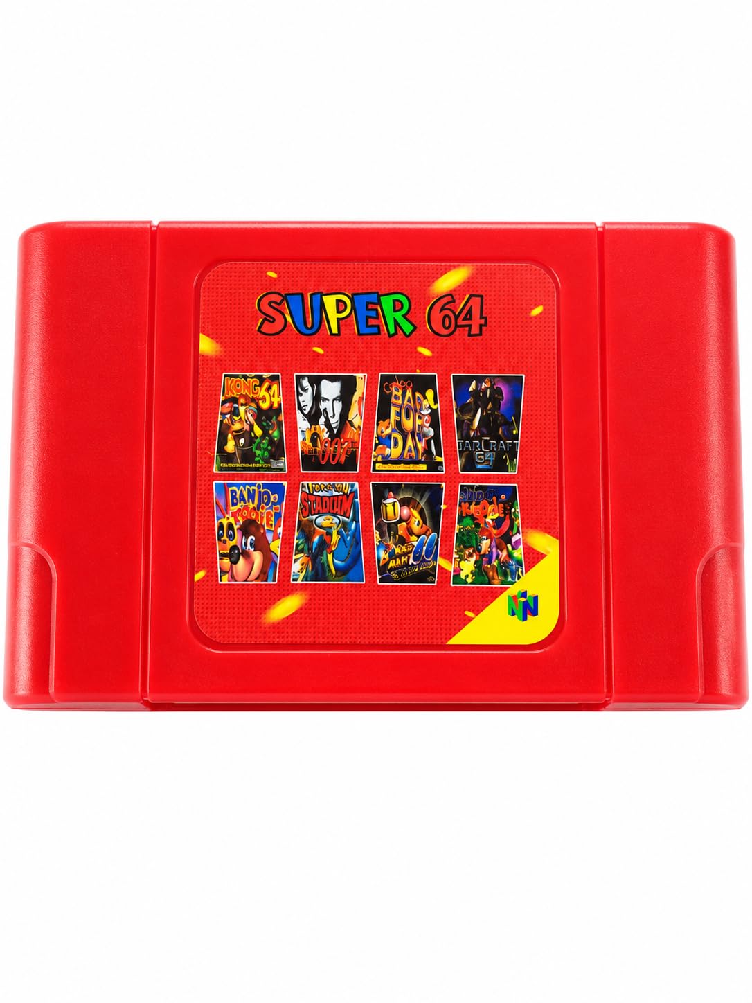 Super 64 Plus Multi Game Cartridge per Nintendo N64, 340 in 1, compatibile con console per videogiochi