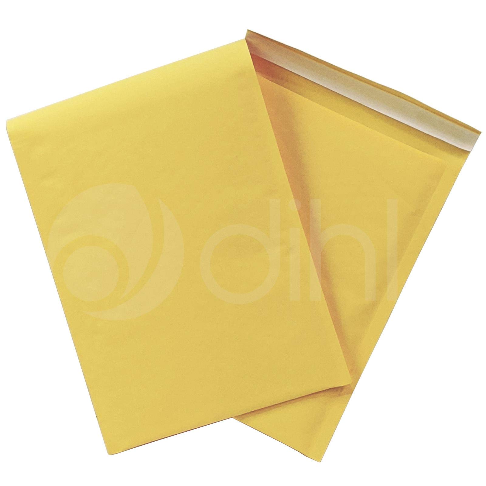 Dihl Pack of 200 F3 (220mm x 350mm) Gold Yellow Padded Bubble Envelopes Mailer Bags, Easy Tear Open, Self-Sealing Strip, Protective Packaging, 200 PCS