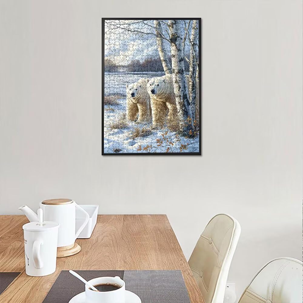 Puzzle 6000 Pezzi, Orso Bianco Neve 3D Puzzle per Adulti Impegnativo, Educa Puzzles Artistico, Divertente E Stimolante Puzzles Decorativo per La Famiglia, Regalo e Decorazione Pareti DX0YL6-980