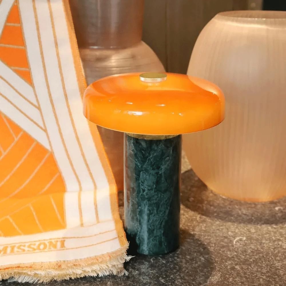 Marble Touch Table Lamp, Creative Art Deco Table Lamp, Nordic Style Office and Living Room Bedside Touch Lamp