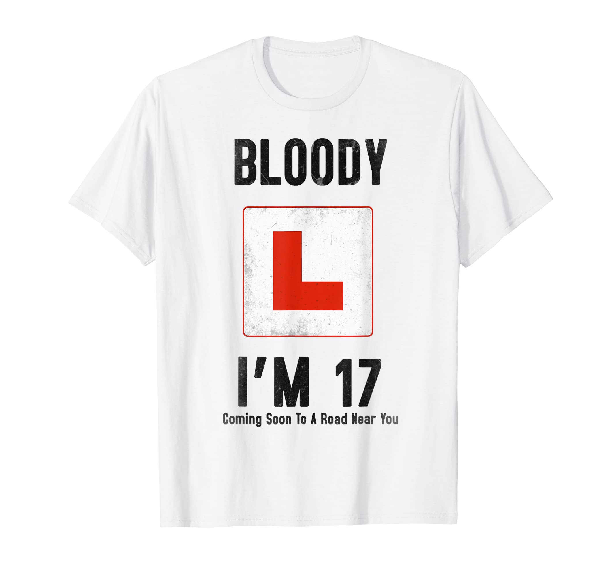 Learner Driver My 17th Birthday Driving LessonsLearner Driver Design For 17th Birthday Funny 17 Year Old T-Shirt