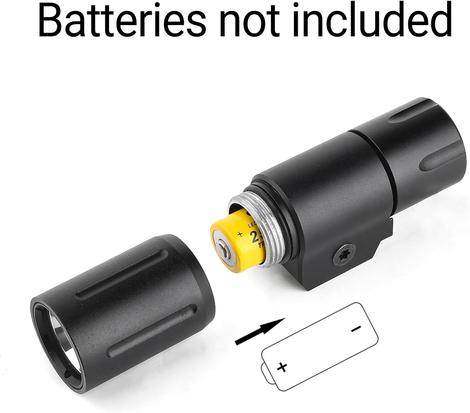 1000 Lumens Tactical Flashlight, Picatinny Flashlight with Constant momentary 2 Modes, Suitable for 20mm Picatinny Rail (Black)