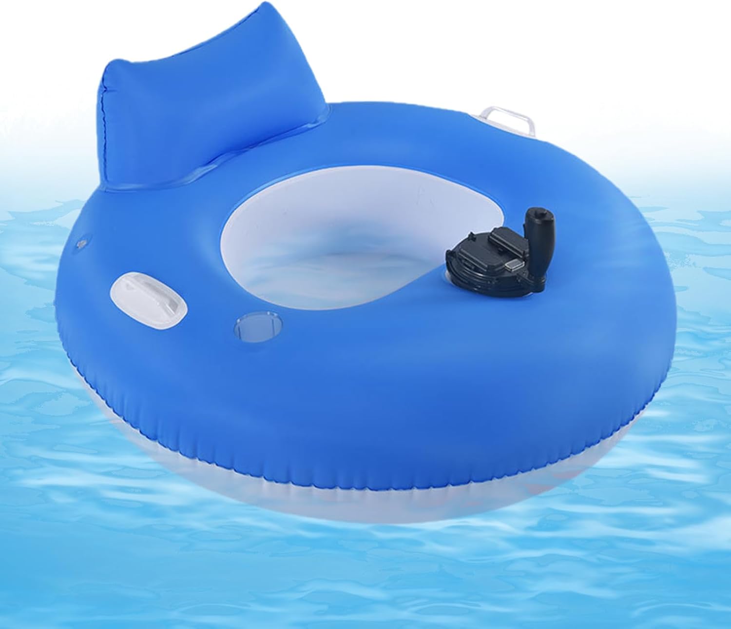 電動フロート、リラックスのための膨張式ウォーターフローティングドック - 快適なポータブルラウンジャーフロート 夏 ビーチ 湖 水泳