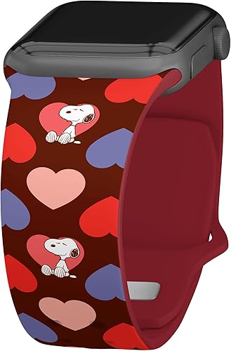 Affinity Bands Peanuts - Correa de reloj HD de San Valentín compatible con Apple Watch disponible en Yaxa Venezuela
