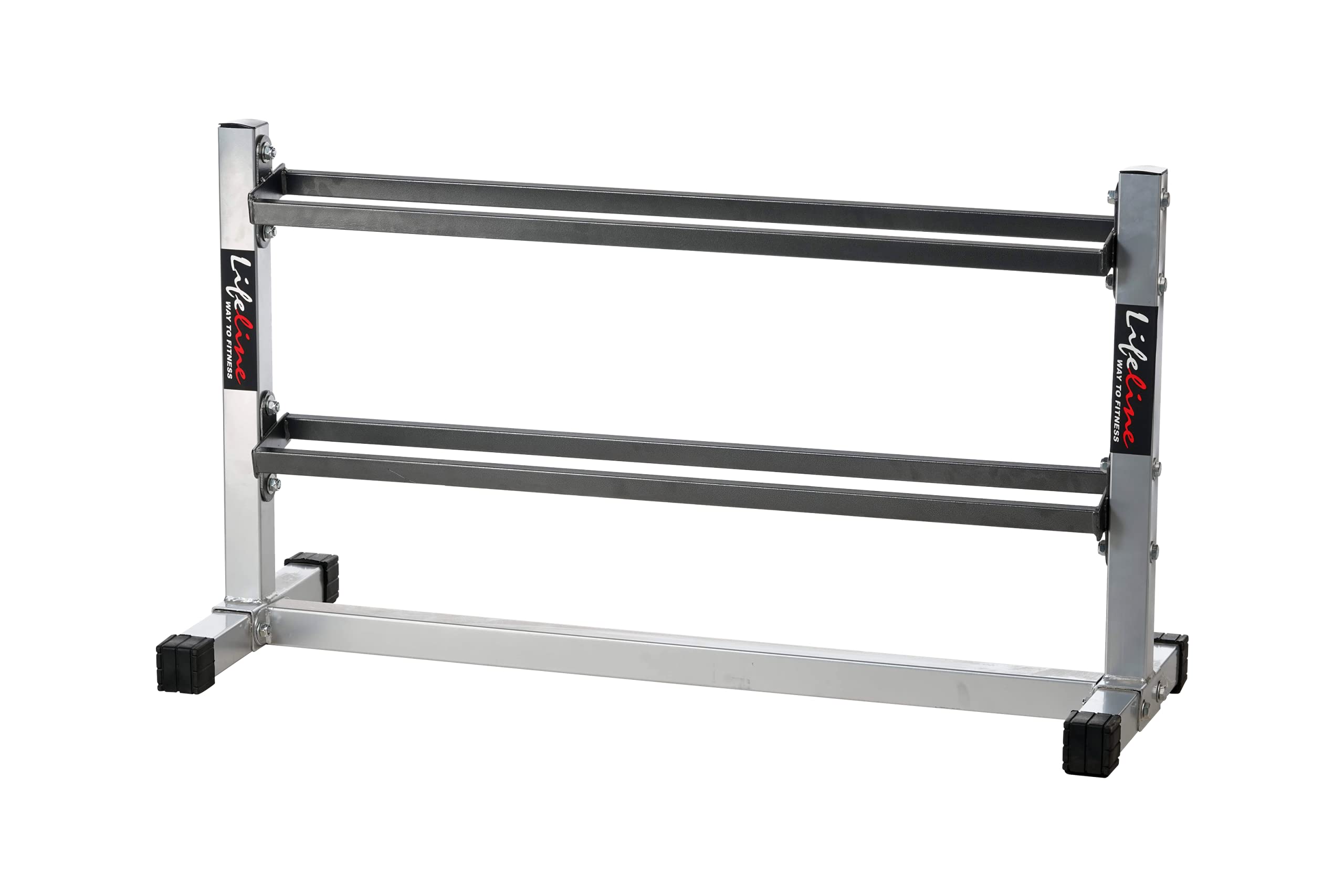 Lifeline Fitness LA-102 2 Tier Dumbbell Rack for Weight Storage Stand for Home/Commercial Gym, CRC Steel Tube, Made in India, Free Installation Assistance (B09FXLJMD5) Amazon Price History, Amazon Price Tracker