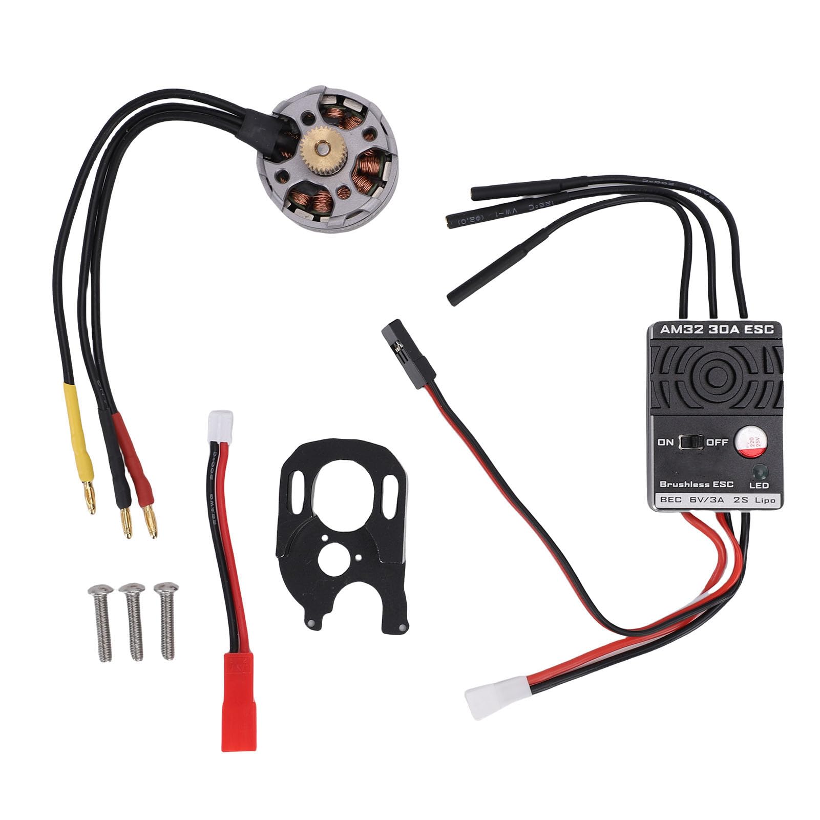 Mingzhe Brushless Outrunner Motor ESC Combo 30A High Performance for