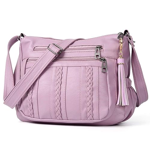Soft leather cross body handbags Clearance