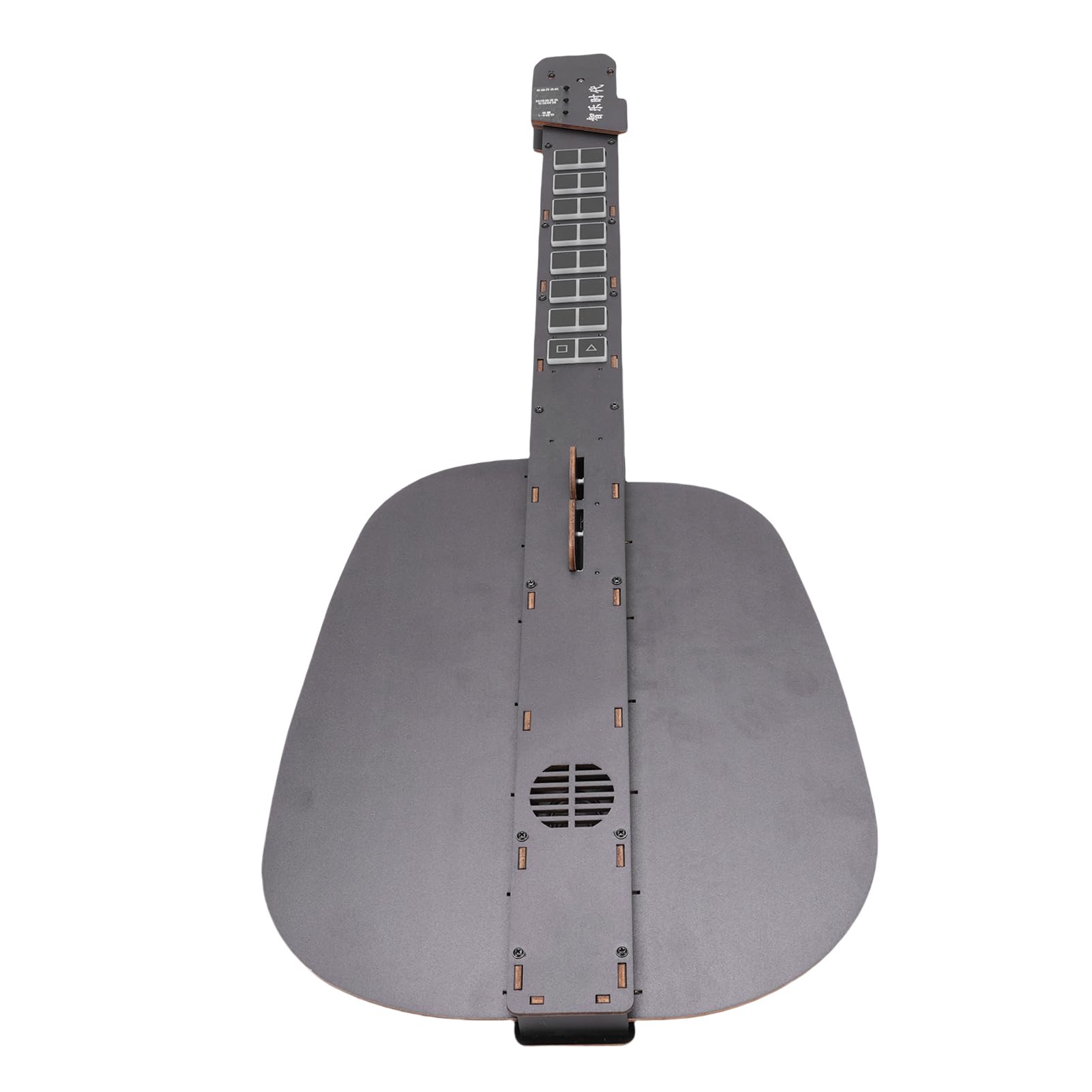 Chitarra Intelligente Senza Corde, Chitarra Elettrica da Viaggio Portatile in Legno con 6 Suoni di Strumenti e Uscita da 3,5 Mm, per Principianti Adolescenti Adulti