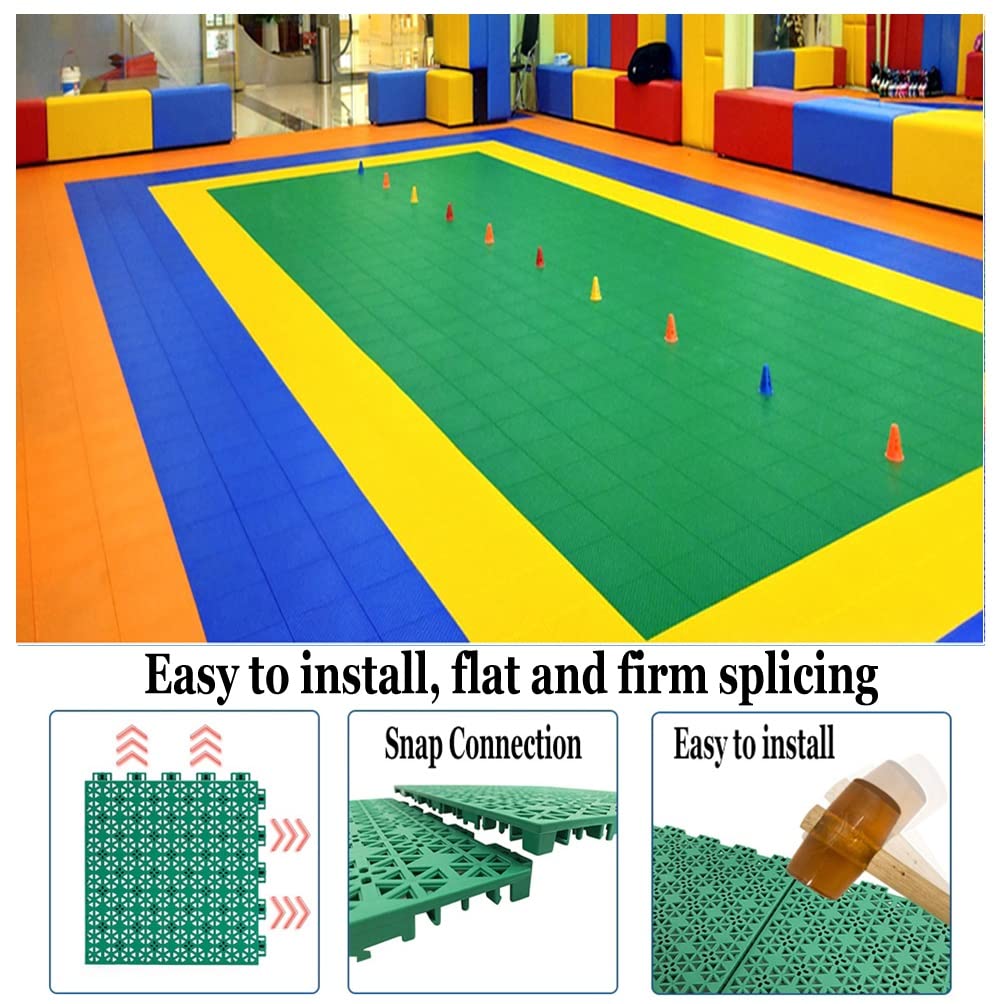 25 Cm Sala Do Jazdy Na Rolkach Modułowe Blokujące Płytki Podłogowe, Puzzle Diy Plastikowa Mata Podłogowa Z Otworami Spustowymi, Antypoślizgowa, Odporna Na Zużycie
