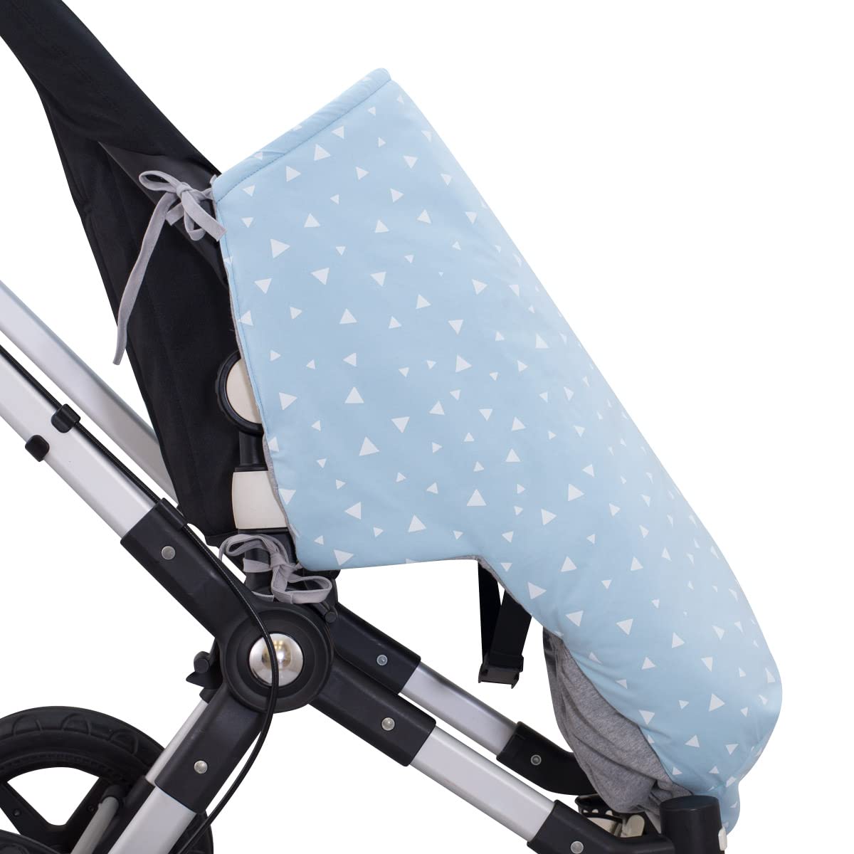 JYOKO KIDS Sacco Coperta per Bambino copri piedi per passeggino, Cotone Primavera/Mezza stagione (80 Cm, BLUE SPARKLES)