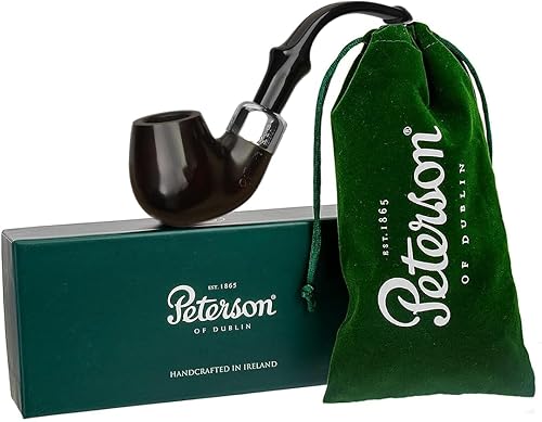 Peterson Sistema de tuberías con acabado patrimonial estándar - Briar mediteranian Briar - Pipa de tabaco irlandés hecha a mano (P Lip, 317) disponible en Yaxa Peru