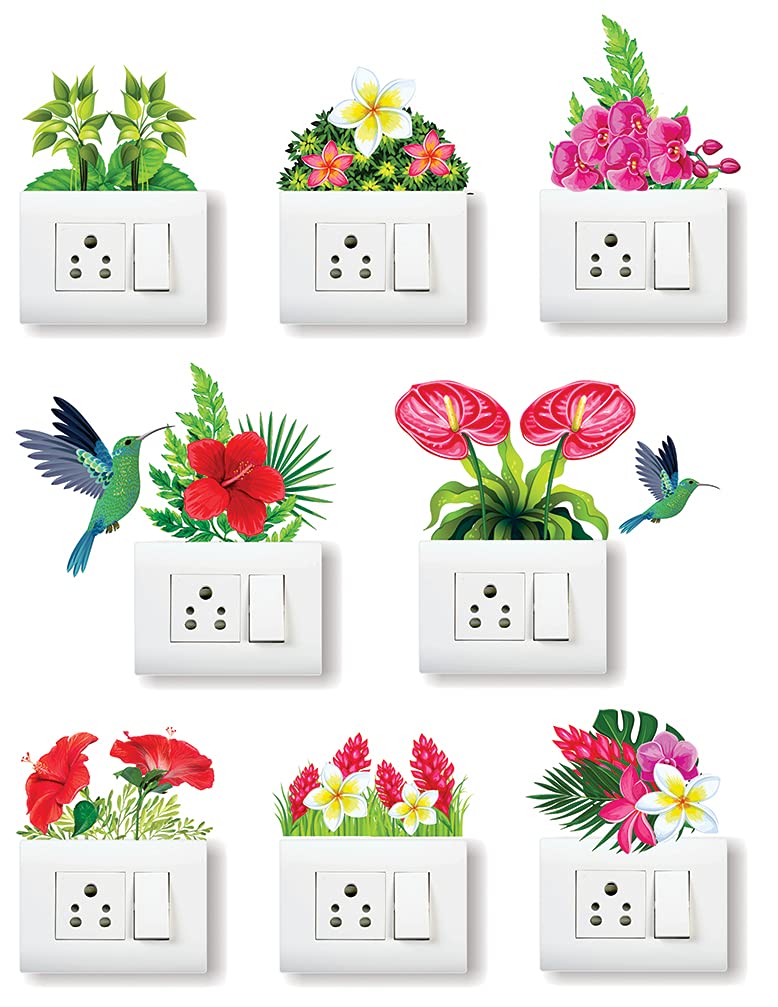 Artway India Vinyl Flowers Wall Sticker (30 x 30 cm, Multicolour) (B07G61XMD4) Amazon Price History, Amazon Price Tracker